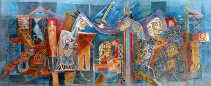 Το ζωγραφικό έργο της Αμαλίας «The Elegy of martyrdom»