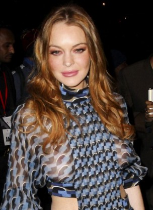 Lindsay Lohan Rocks A See Through Dress At The 2016 Asian Awards